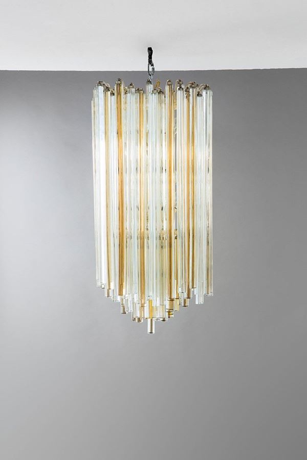 Venini : Lampadario della serie Trilobo  - Asta Design - Incanto Casa d'Aste e Galleria