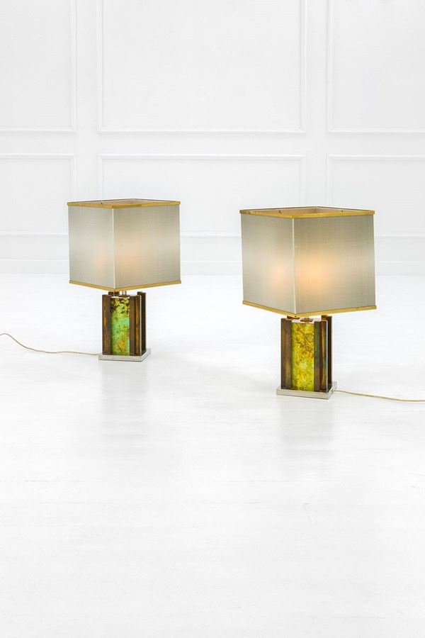 Romeo Rega : Due lampade da tavolo
Ottone   - Asta Design - Incanto Casa d'Aste e Galleria