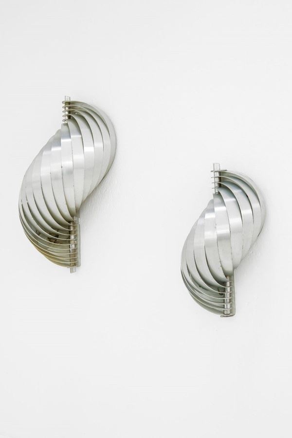 Henri Mathieu - Due lampade da muro
Alluminio