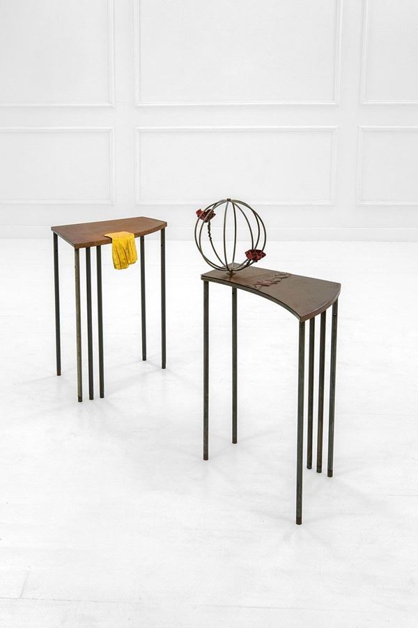 Toni Cordero : Tavolo d&#39;appoggio
Due element  - Auction Design - Incanto Casa d'Aste e Galleria