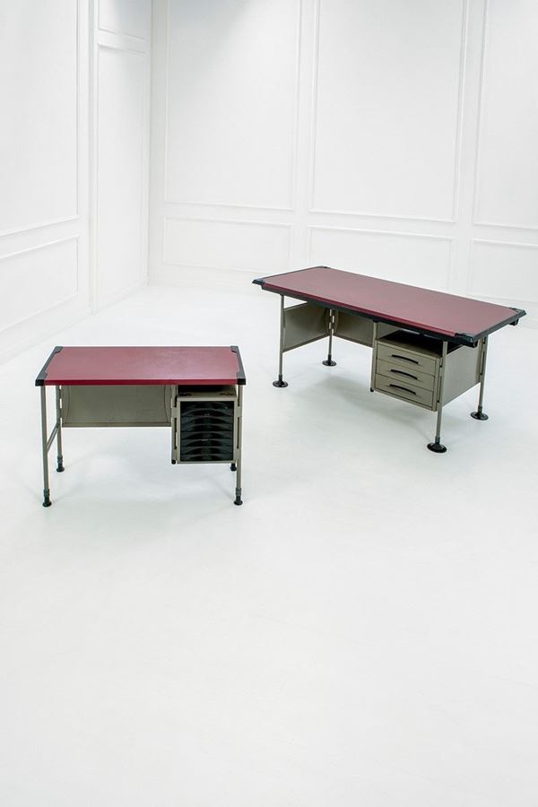 Studio B.B.P.R. : Scrivania e dattilo della seri  - Auction Design - Incanto Casa d'Aste e Galleria