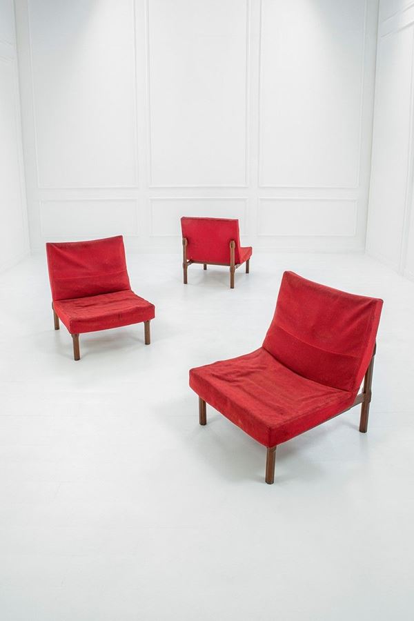 Ico Parisi : Tre poltrone mod. 869
Legno d  - Auction Design - Incanto Casa d'Aste e Galleria