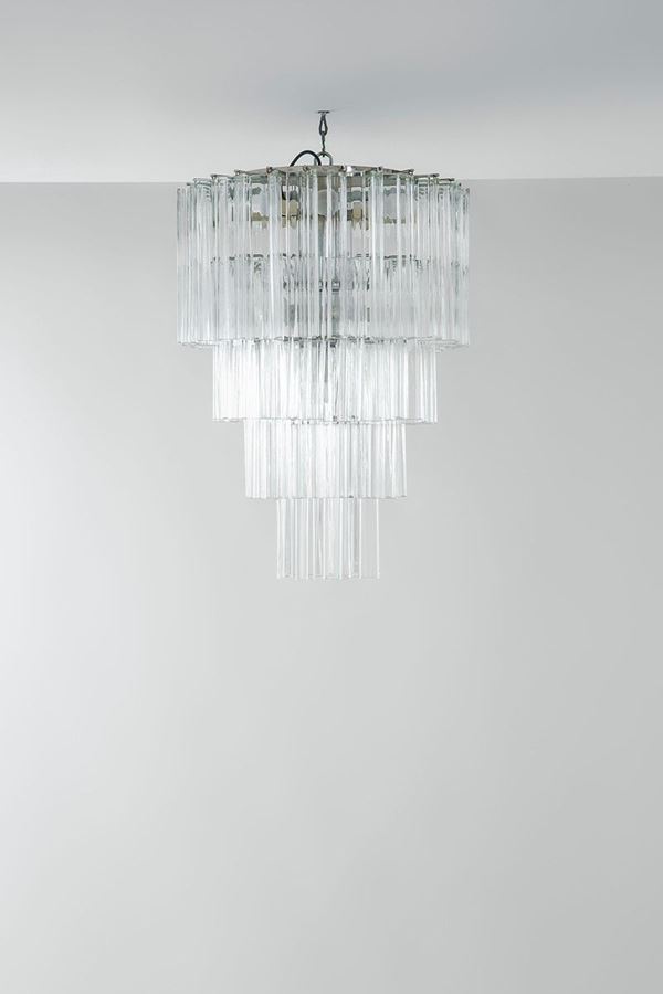 Venini (attr. ) : Lampadario della serie Eliche
  - Auction Design - Incanto Casa d'Aste e Galleria