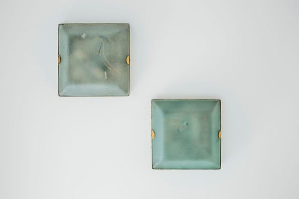 Fontana Arte : Due lampade a plafone o da par  - Asta Design - Incanto Casa d'Aste e Galleria