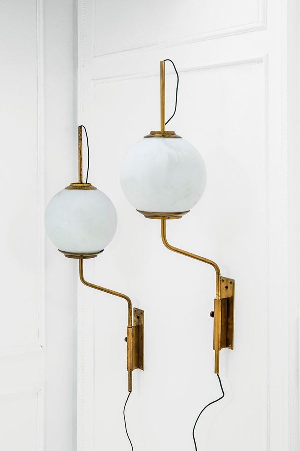 Luigi Caccia Dominioni : Due lampade da parete mod. LP1  - Asta Design - Incanto Casa d'Aste e Galleria