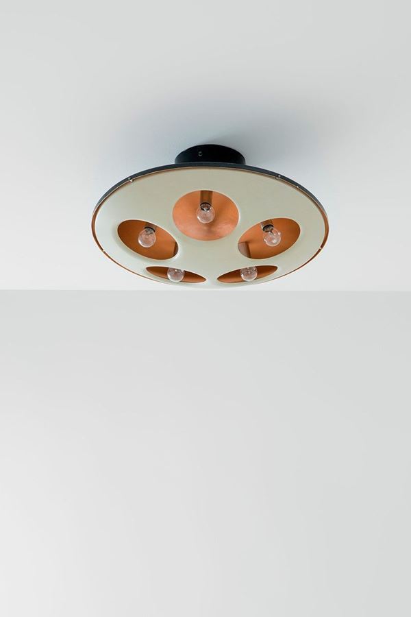Stilnovo : Lampada a plafone
Metallo lac  - Asta Design - Incanto Casa d'Aste e Galleria
