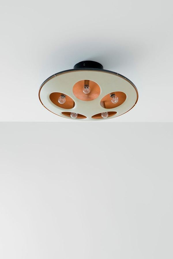 Stilnovo : Lampada a plafone
Metallo lac  - Asta Design - Incanto Casa d'Aste e Galleria