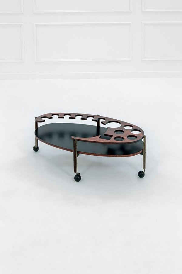 Ico Parisi : Raro carrello portabottiglie
  - Auction Design - Incanto Casa d'Aste e Galleria