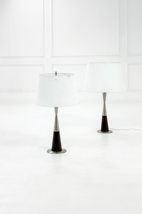 Stilnovo - Due lampade da tavolo mod. 805