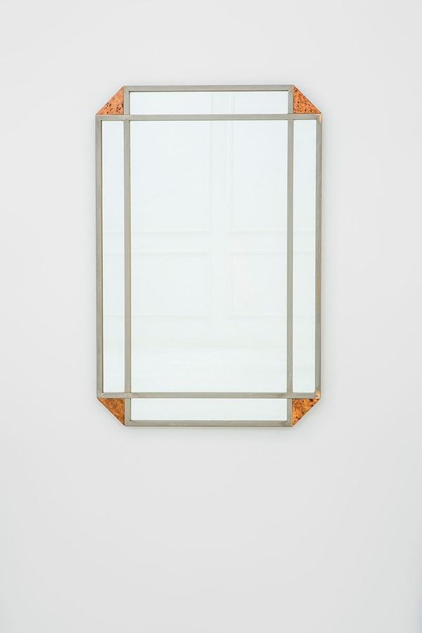 Giovanni Luigi Gorgoni : Specchiera 
Metallo cromato,   - Auction Design - Incanto Casa d'Aste e Galleria