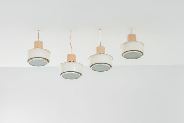 Gino Sarfatti : Quattro lampade da semi-incass  - Asta Design - Incanto Casa d'Aste e Galleria
