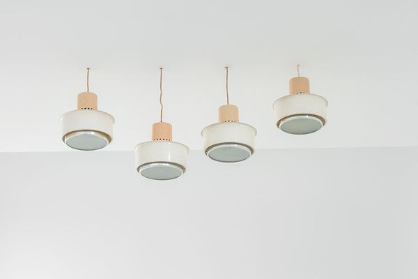 Gino Sarfatti : Quattro lampade da semi-incass  - Auction Design - Incanto Casa d'Aste e Galleria
