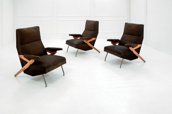 Luciano Gelmin : Tre poltrone
Metallo smaltato  - Auction Design - Incanto Casa d'Aste e Galleria