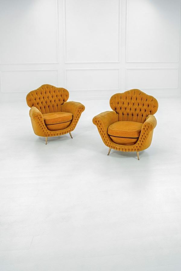 Due poltrone
Tessuto, piedi i  - Asta Design - Incanto Casa d'Aste e Galleria