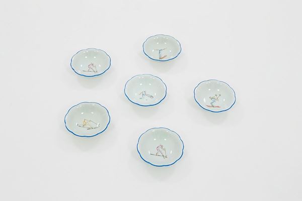 Gio Ponti - Sei piattini della serie &quot;Gli 
