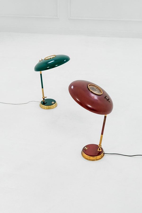 Oscar Torlasco : Due lampade da tavolo
Ottone   - Asta Design - Incanto Casa d'Aste e Galleria