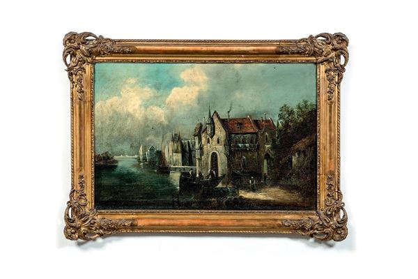 Pittore del XIX secolo
Paesag