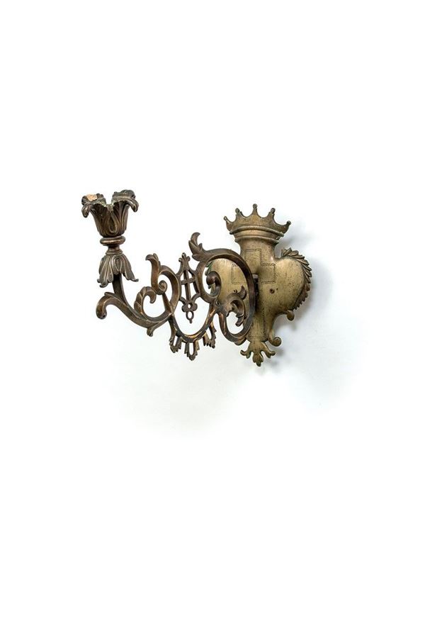 Due placche con braccio portal  - Asta Antiquariato - Incanto Casa d'Aste e Galleria