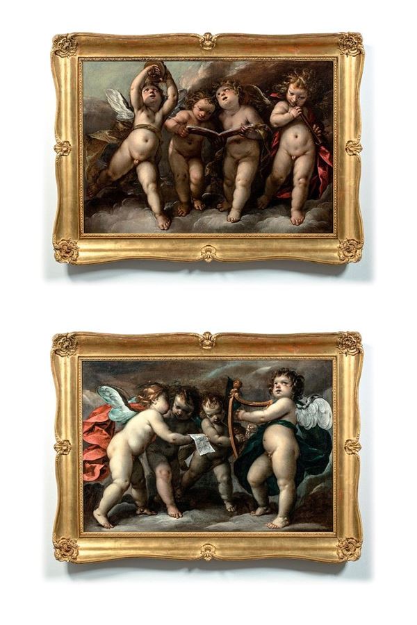 Giovanni Stefano Montalto - Putti musicanti
Olio su tela
