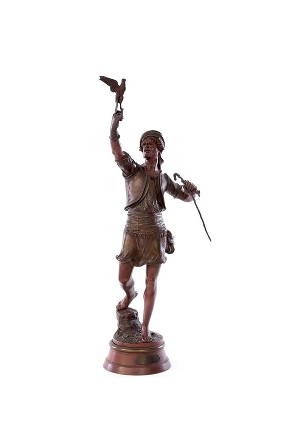 Marcel D&#233;but - Il Falconiere
Scultura in bro