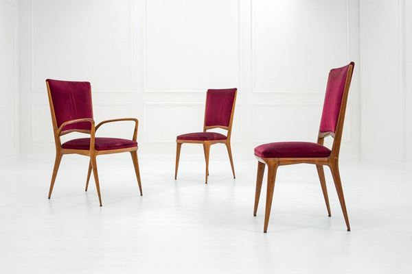 Guglielmo Ulrich : Poltroncina e due sedie
Legno  - Asta Design - Incanto Casa d'Aste e Galleria