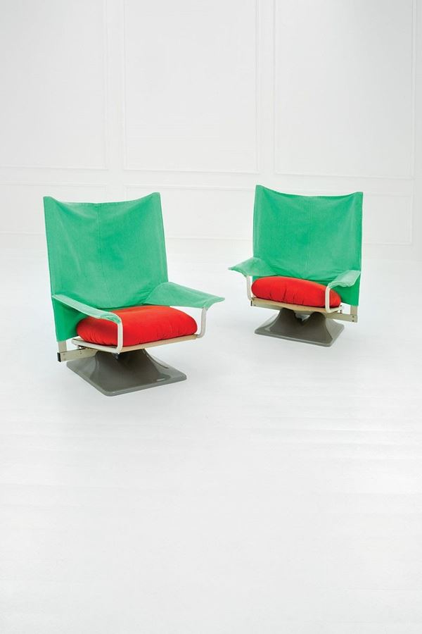 Archizoom Associati - Due poltrone mod. AEO
Struttu