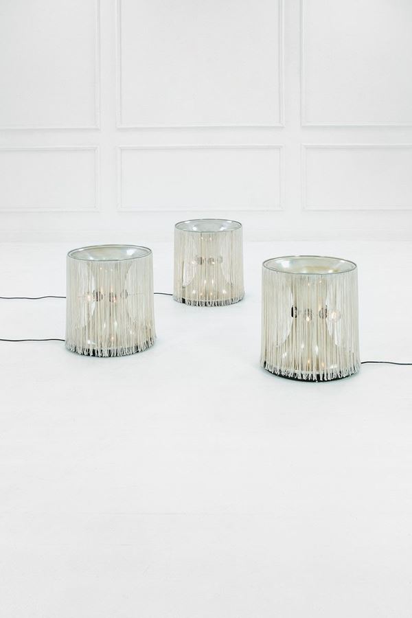 Gianfranco Frattini : Tre lampade da tavolo mod. 597  - Asta Design - Incanto Casa d'Aste e Galleria