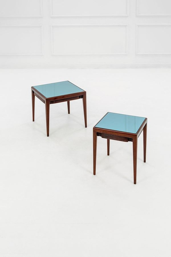 Osvaldo Borsani : Due tavolini di diversa misura  - Asta Design - Incanto Casa d'Aste e Galleria