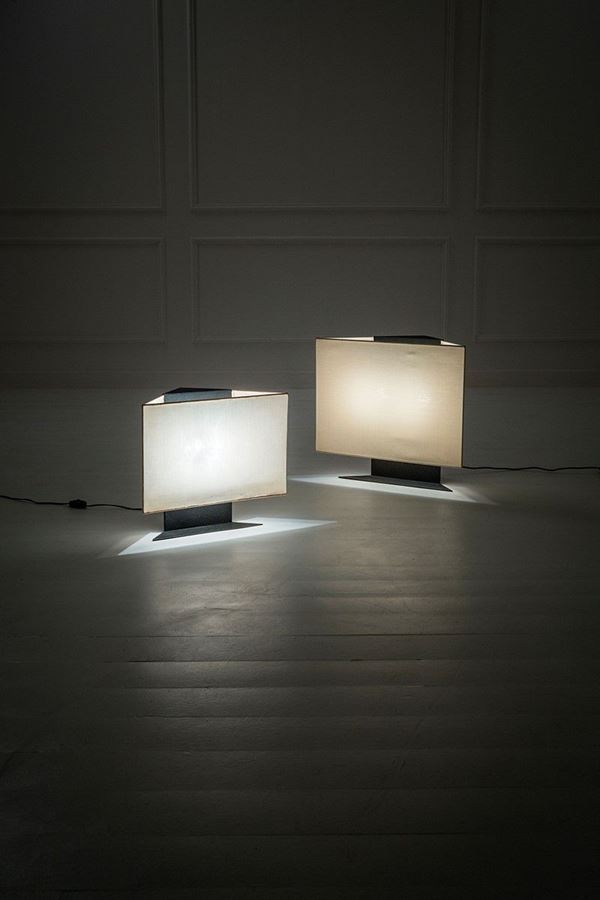 Cini Boeri : Due lampade da tavolo mod. Acc  - Auction Design - Incanto Casa d'Aste e Galleria