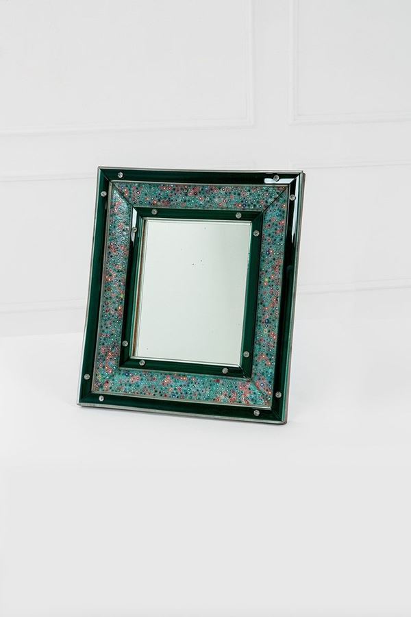 Venini : Rara specchiera da appoggio mo  - Auction Design - Incanto Casa d'Aste e Galleria