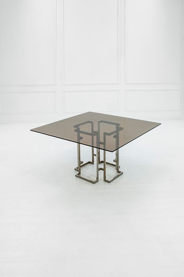 Romeo Rega (attr.) : Grande tavolo quadrato
Metall  - Asta Design - Incanto Casa d'Aste e Galleria