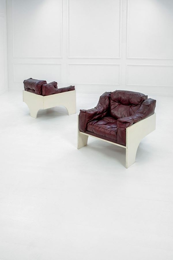 Claudio Salocchi - Due poltrone mod. Oriolo
Legn