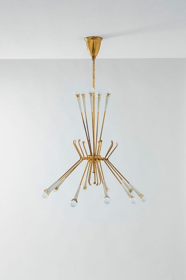 Lumi - Lampadario
Ottone lucido, met