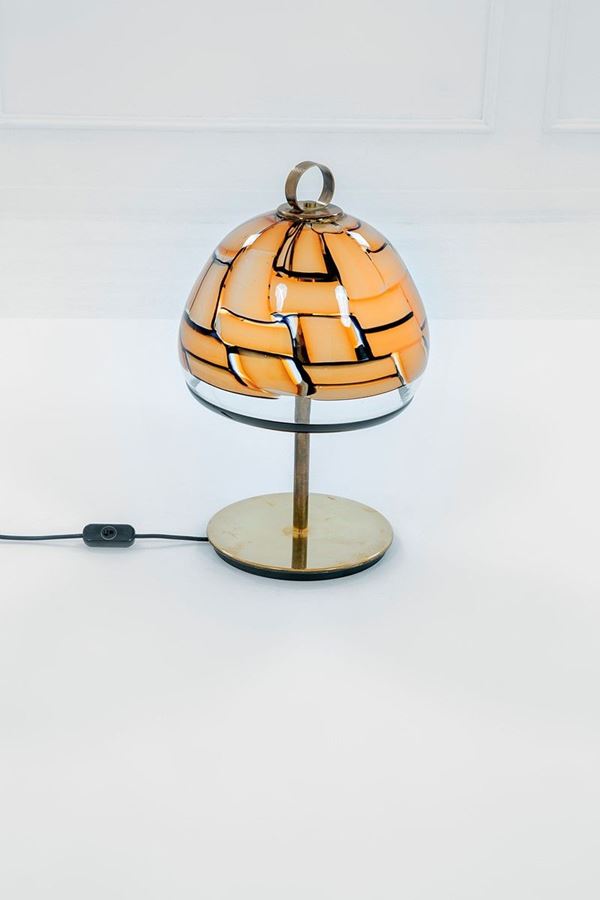 Ercole Barovier : Lampada da tavolo
Ottone luci  - Asta Design - Incanto Casa d'Aste e Galleria