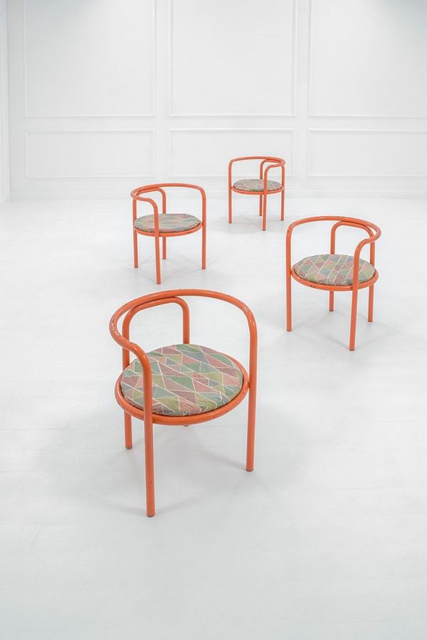 Gae Aulenti : Quattro poltroncine della seri  - Auction Design - Incanto Casa d'Aste e Galleria