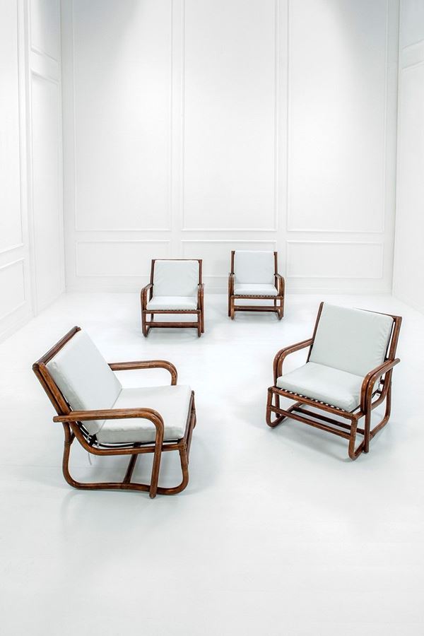Quattro poltrone
Malacca e gi  - Auction Design - Incanto Casa d'Aste e Galleria