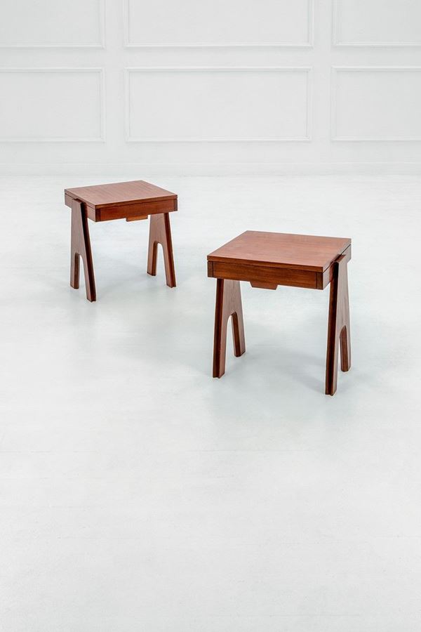 Angelo Mangiarotti, Bruno Morassutti - Due comodini
Legno di teak.
