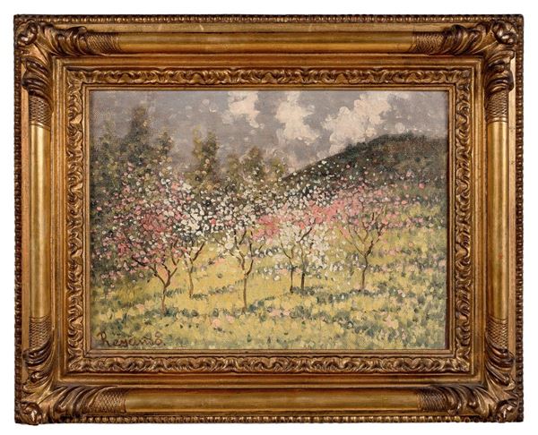 Enrico Reycend - Primavera
Olio su cartone, fi