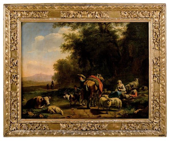 Pittore fiammingo italianizzan  - Asta Antiquariato - Incanto Casa d'Aste e Galleria