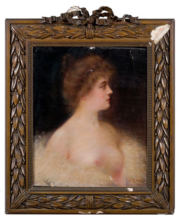 Henri Rondel : Ritratto di ragazza
Olio su t  - Asta Antiquariato - Incanto Casa d'Aste e Galleria