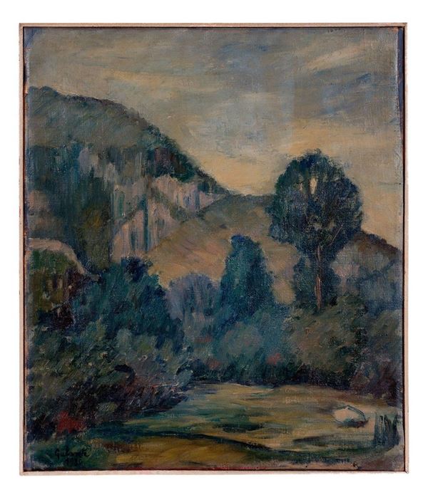 Nicola Galante - Val Sangone
Olio su tela, fir