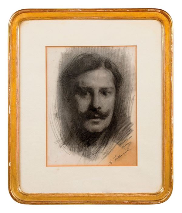 Antonio Fontanesi - Autoritratto
Disegno su carta