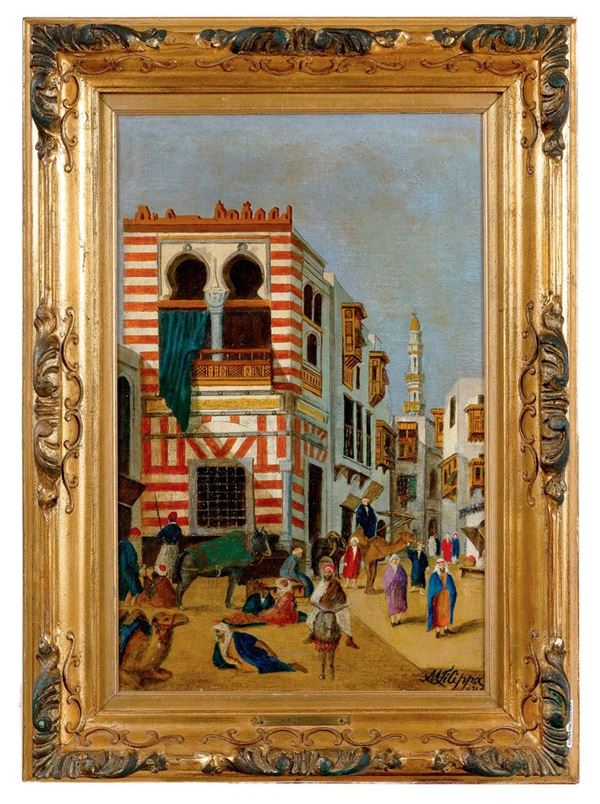 Paesaggio orientale
Olio su c