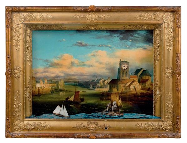 Dipinto raffigurante paesaggio