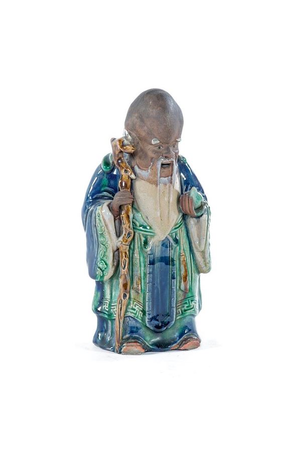 Figura di saggio in gres smalt