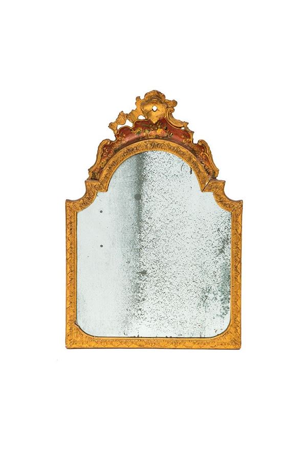 Specchierina con cornice in le  - Auction Antiquariato - Incanto Casa d'Aste e Galleria