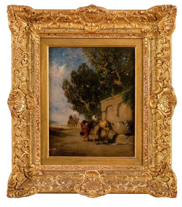 Narcisse Berch&#232;re - Sosta per una abbeverata in un