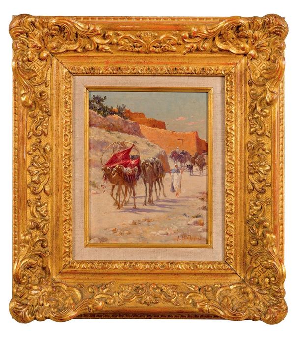 Alexis Auguste Delahogue - Carovana orientale
Olio su ca