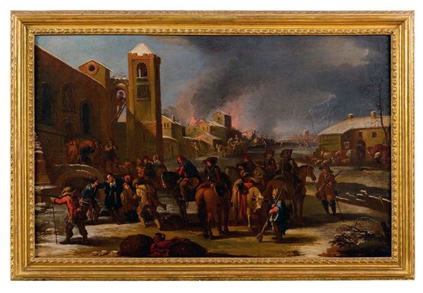 Pietro Domenico Ollivero - Assalto di banditi ad un villa