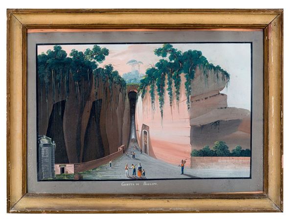 Scuola napoletana del XIX seco  - Auction Antiquariato - Incanto Casa d'Aste e Galleria